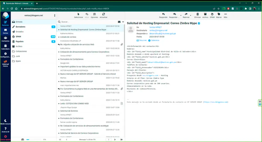 Acceda a sus correos corporativos vía Webmail